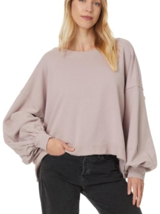 Free People Tops - EUC Oversized Slightly Cropped Trish Balloon Sleeve Sweatshirt